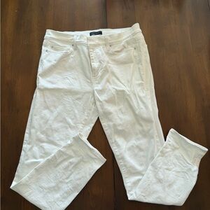 Ann Taylor Modern Fit White Jeans